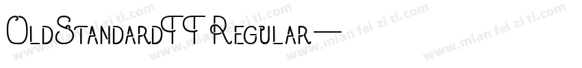 OldStandardTT Regular字体转换